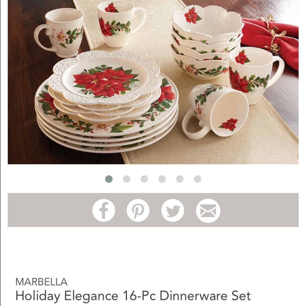 Marbella holiday dish set princess house